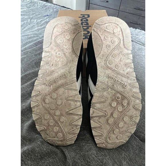 REEBOK Classic Nylon Men's Shoes Black/White - Picture 7 of 8